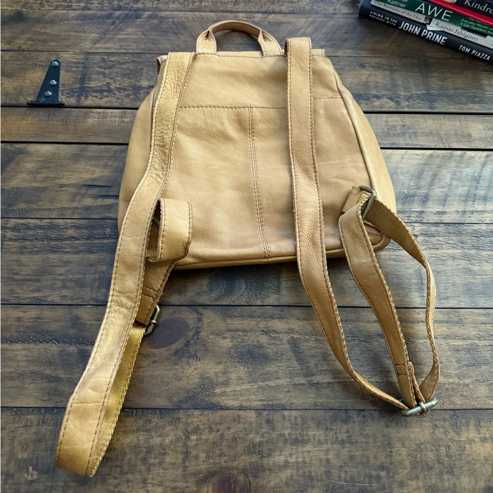 AMERICAN LEATHER CO Liberty Mini Backpack Brown Buttery Soft Leather - Picture 2 of 6
